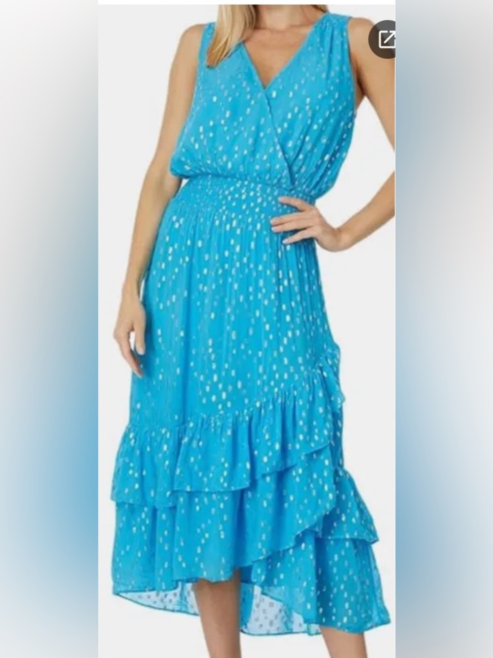 Lilly Pulitzer Valeri Midi Dress W/Ruffled Bottom Women’s Size 0